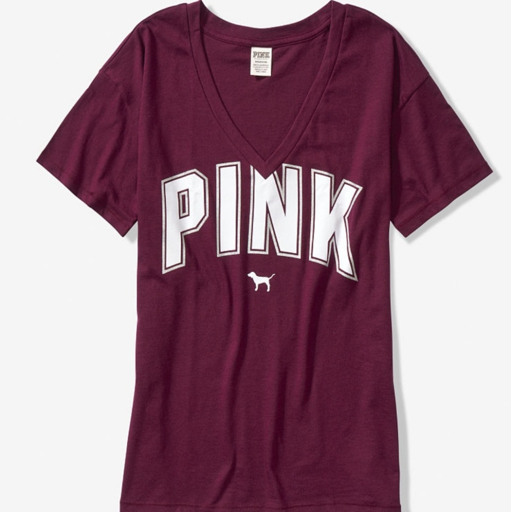 Pink victoria's secret tee Plum